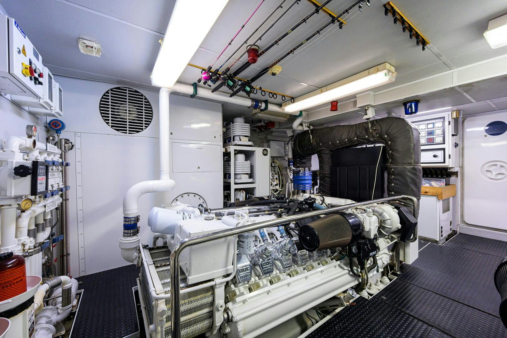 a room with machinery and equipment aboard MY DESTINY Yacht for Sale