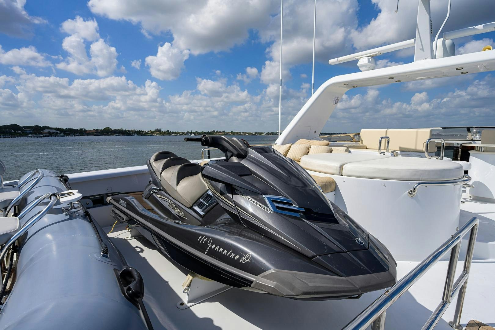 a boat on the water aboard MY DESTINY Yacht for Sale