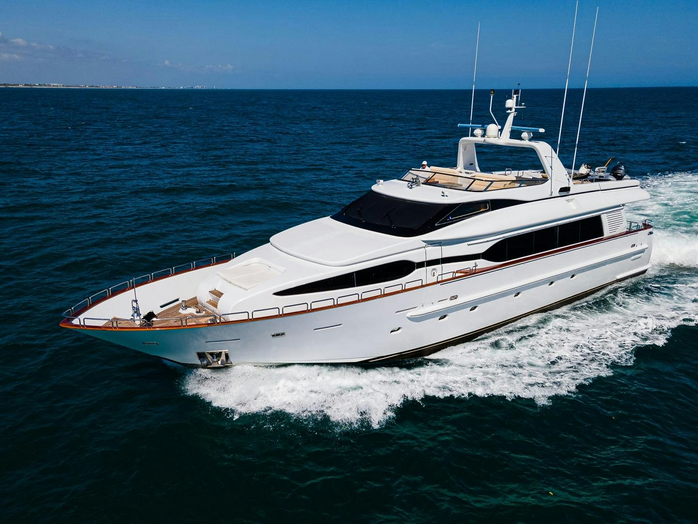 a boat on the water aboard MY DESTINY Yacht for Sale