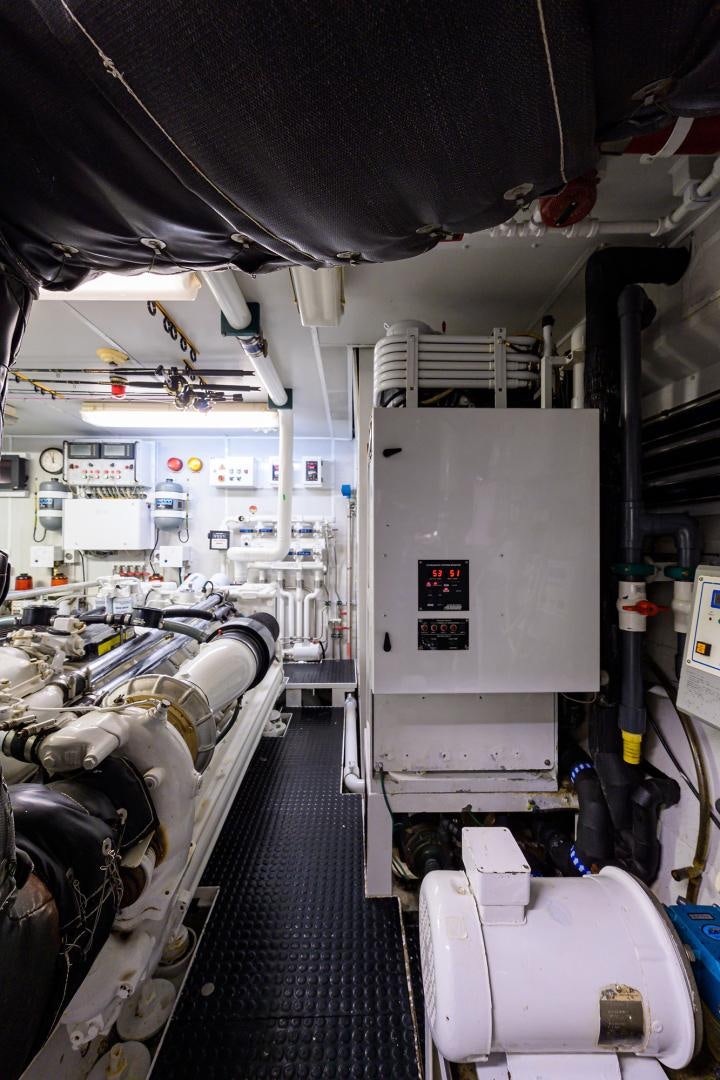 a machine in a room aboard MY DESTINY Yacht for Sale