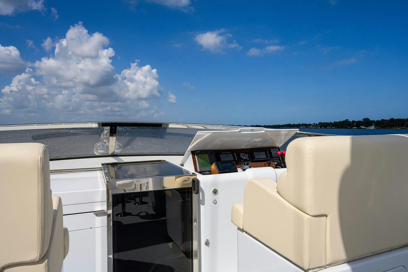 a truck on the road aboard MY DESTINY Yacht for Sale