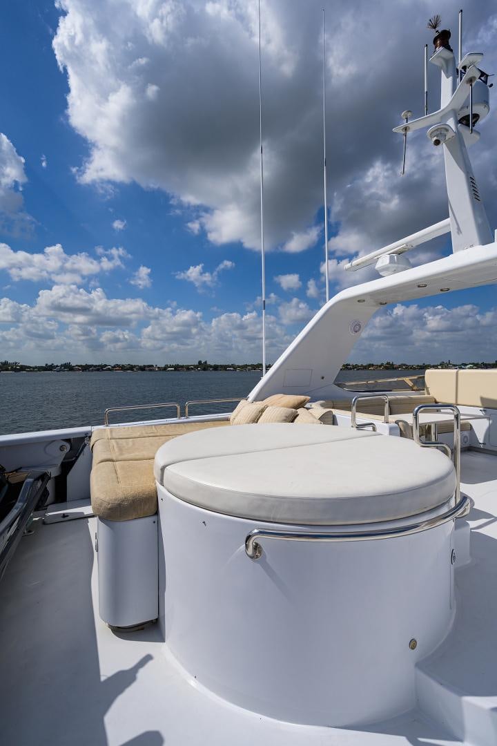 a boat with a rope attached to the front aboard MY DESTINY Yacht for Sale
