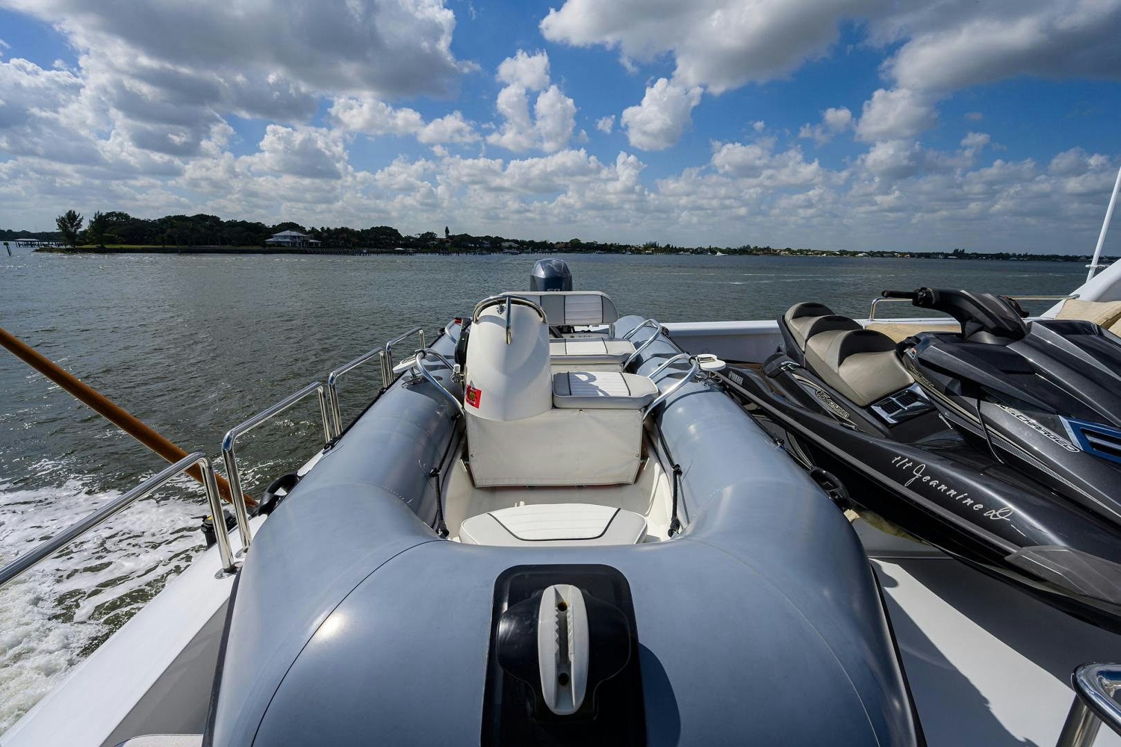 a boat on the water aboard MY DESTINY Yacht for Sale