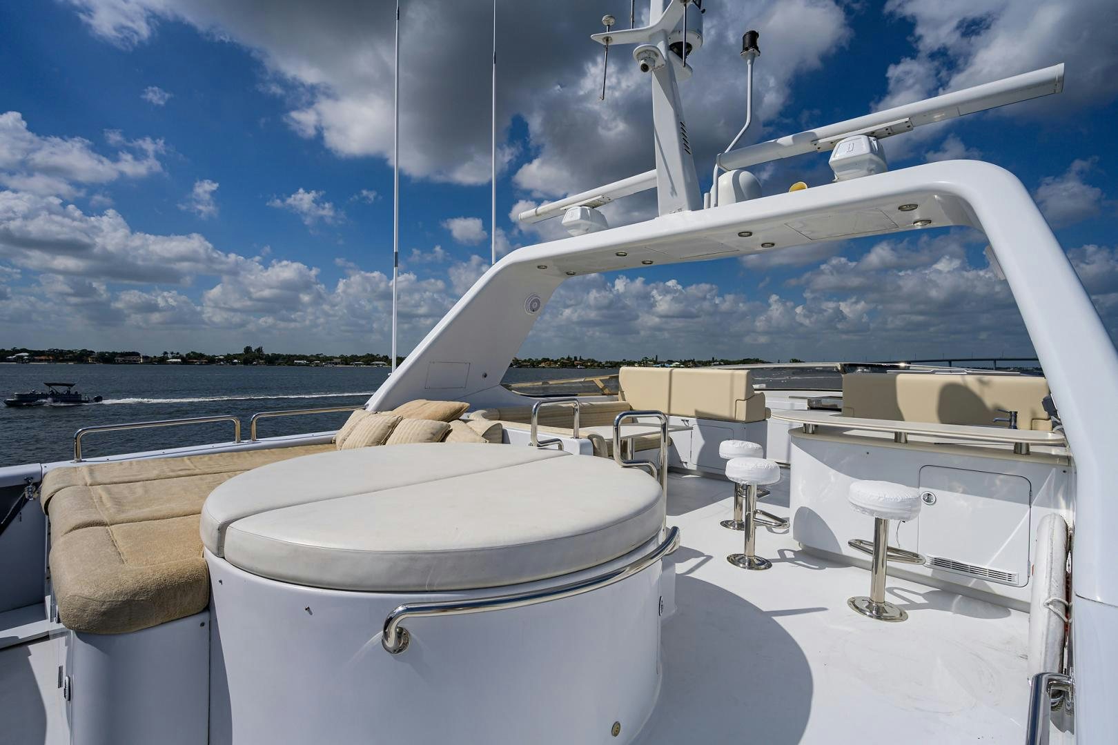 a boat on the water aboard MY DESTINY Yacht for Sale