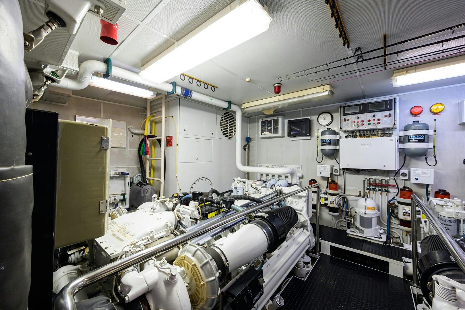 a room with equipment and equipment aboard MY DESTINY Yacht for Sale