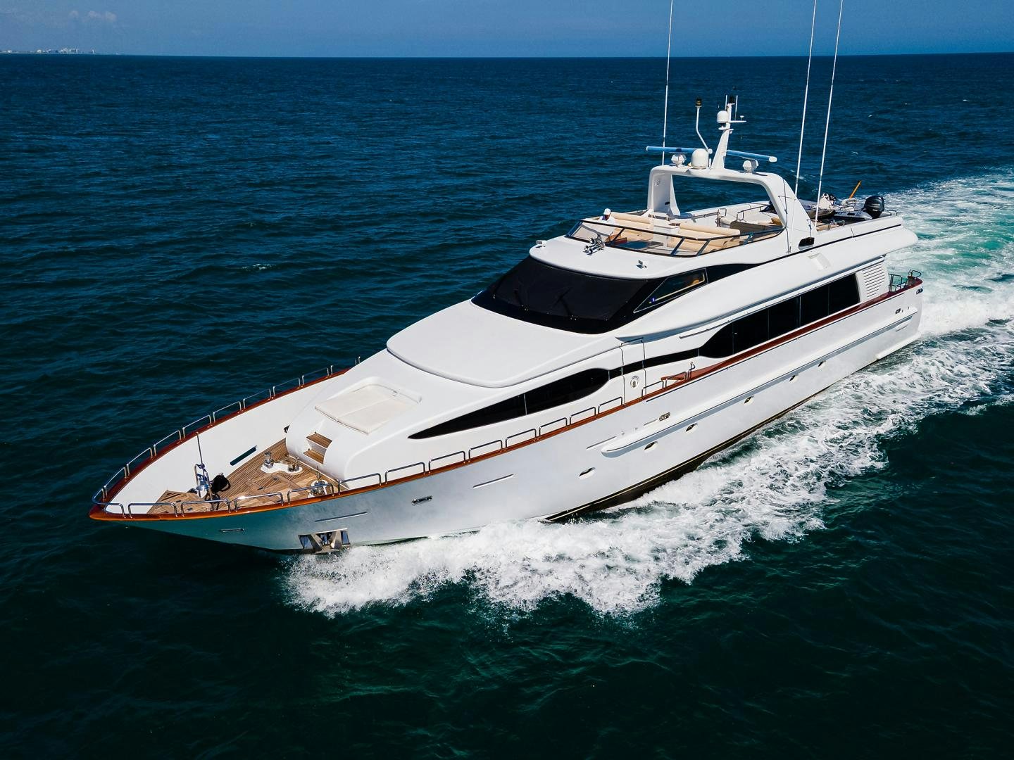 a boat on the water aboard MY DESTINY Yacht for Sale