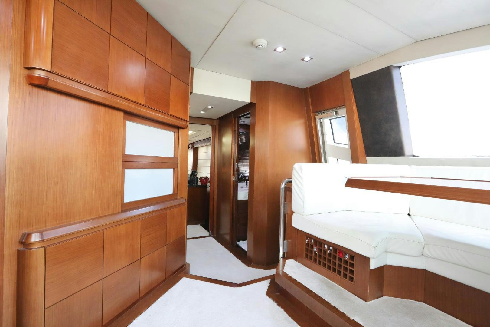 a room with a bed and a closet aboard ANDREIKA Yacht for Sale