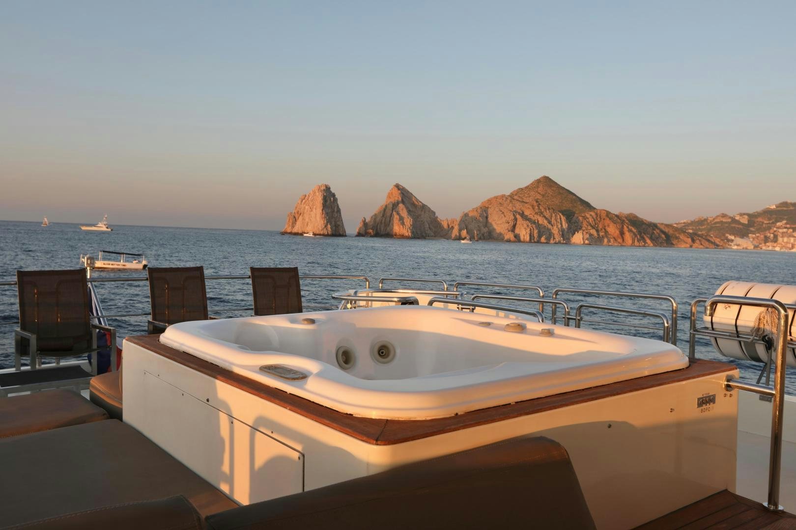 a boat on the water aboard ANDREIKA Yacht for Sale