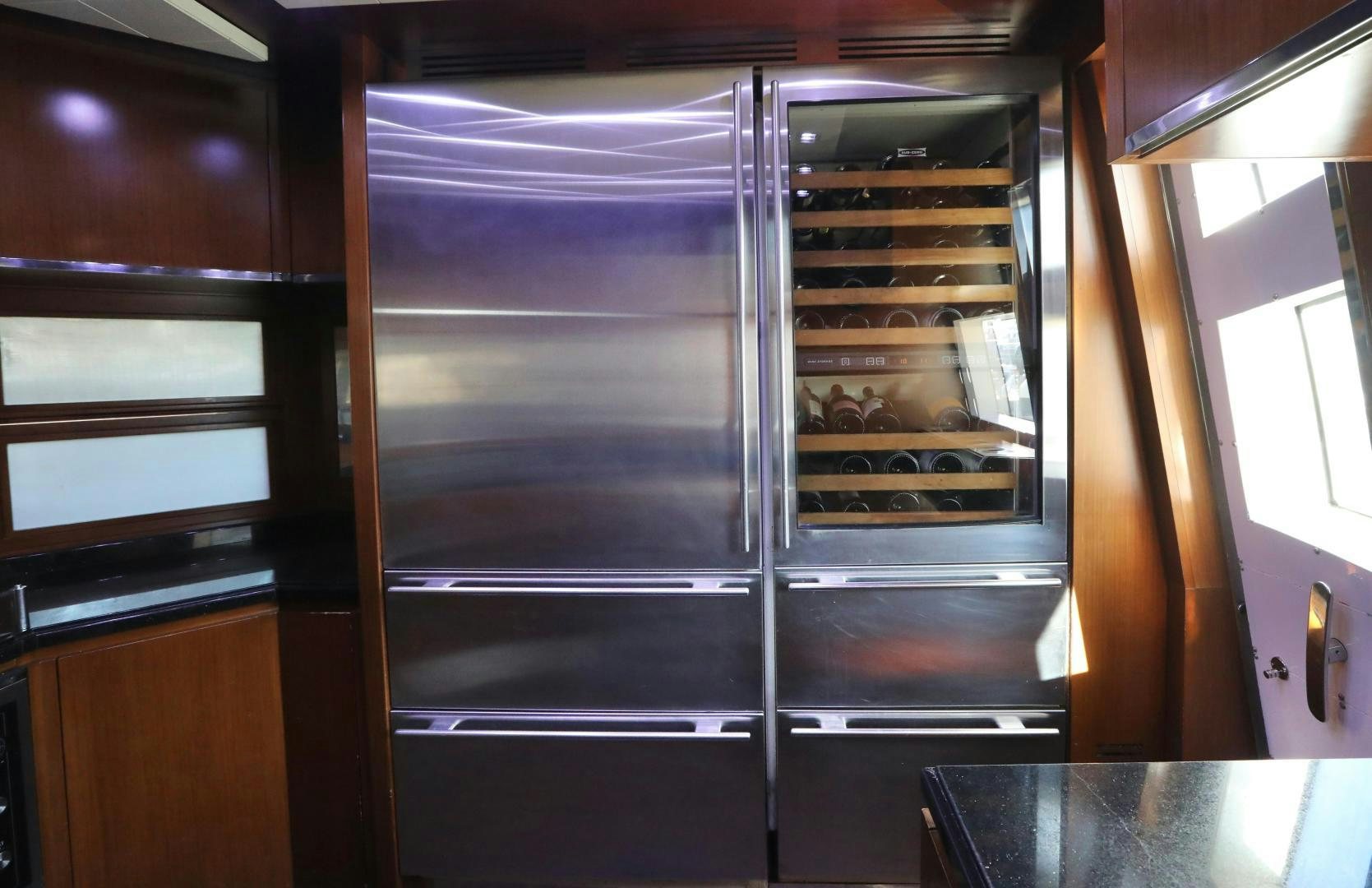a large oven with a rack of food in it aboard ANDREIKA Yacht for Sale