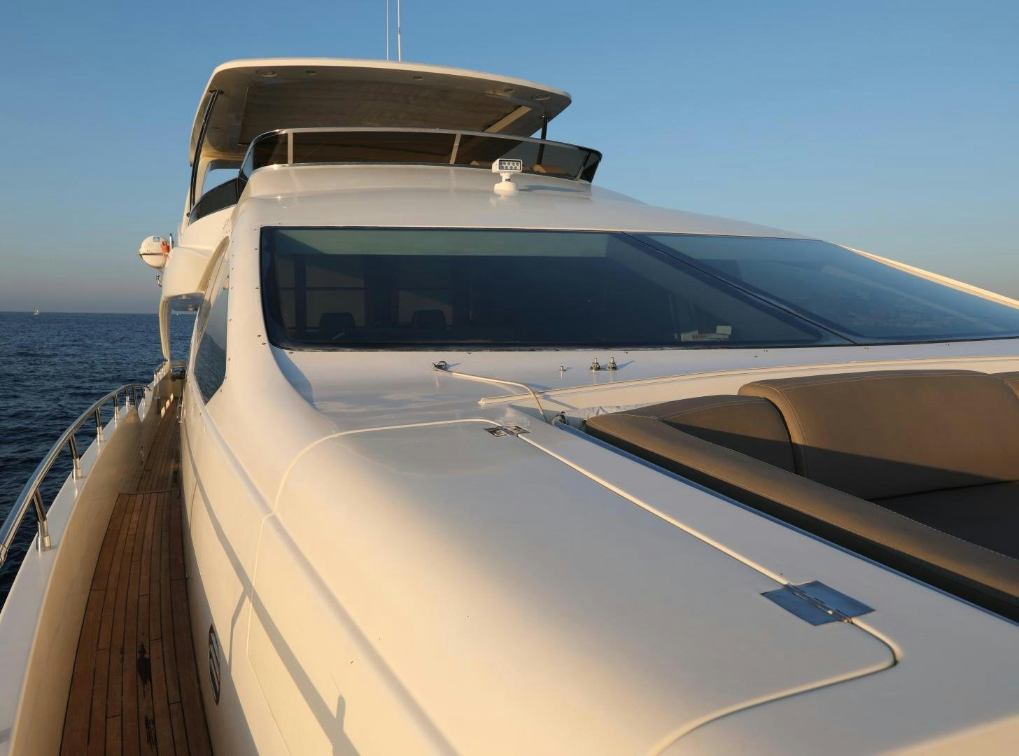 the front of a boat aboard ANDREIKA Yacht for Sale