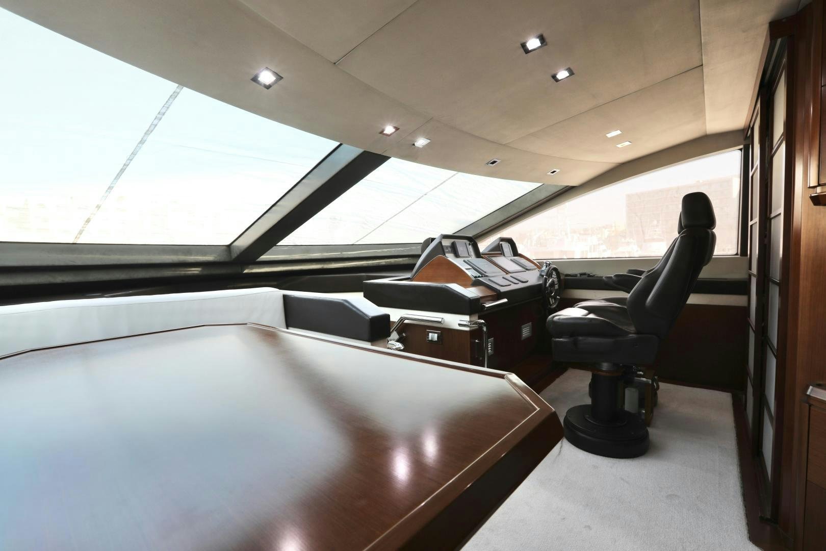 a car with luggage on the seat aboard ANDREIKA Yacht for Sale
