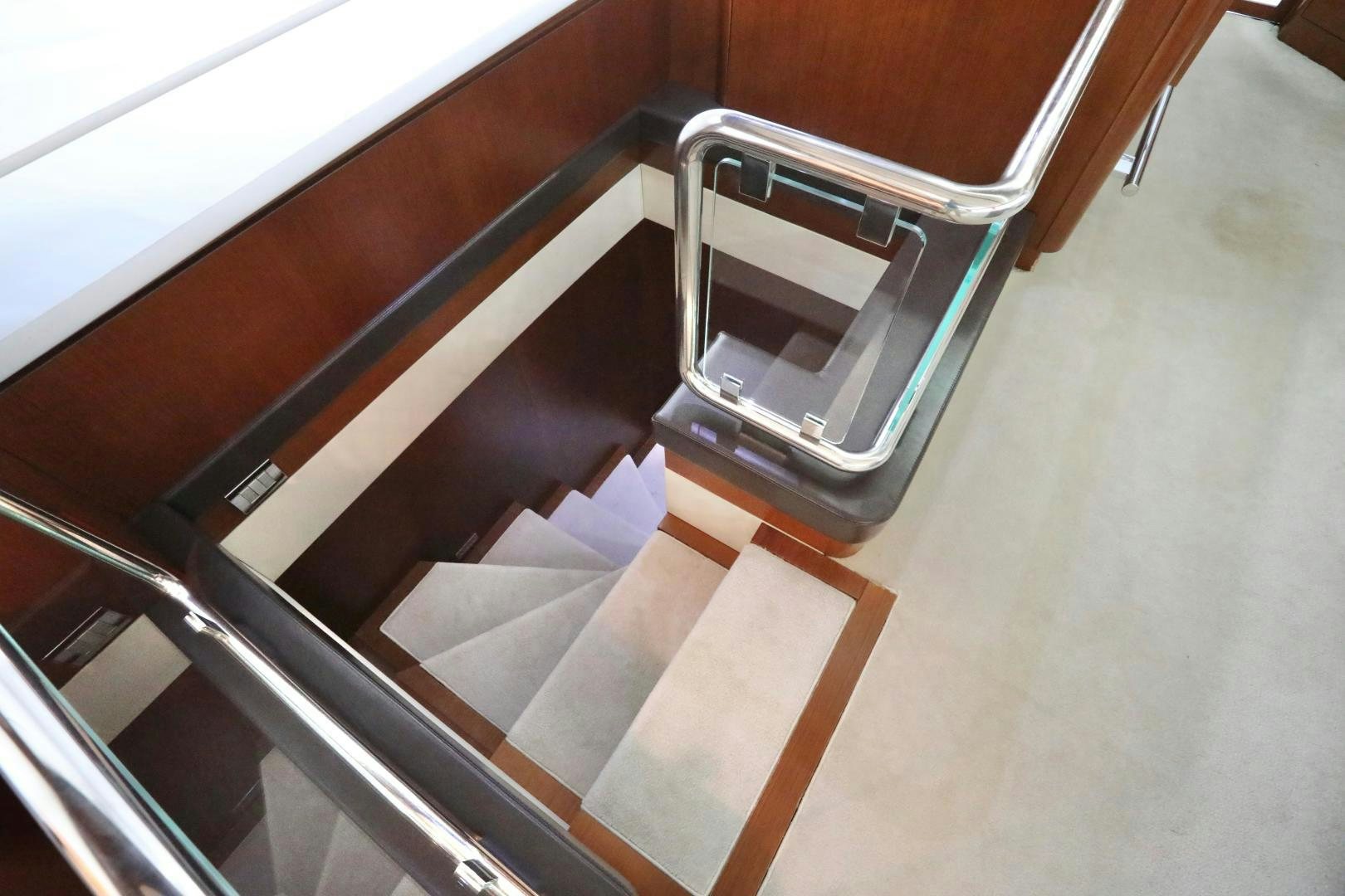 a metal bar on a wooden surface aboard ANDREIKA Yacht for Sale