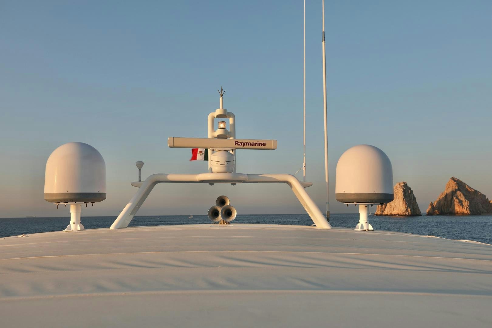 a robot on a platform aboard ANDREIKA Yacht for Sale