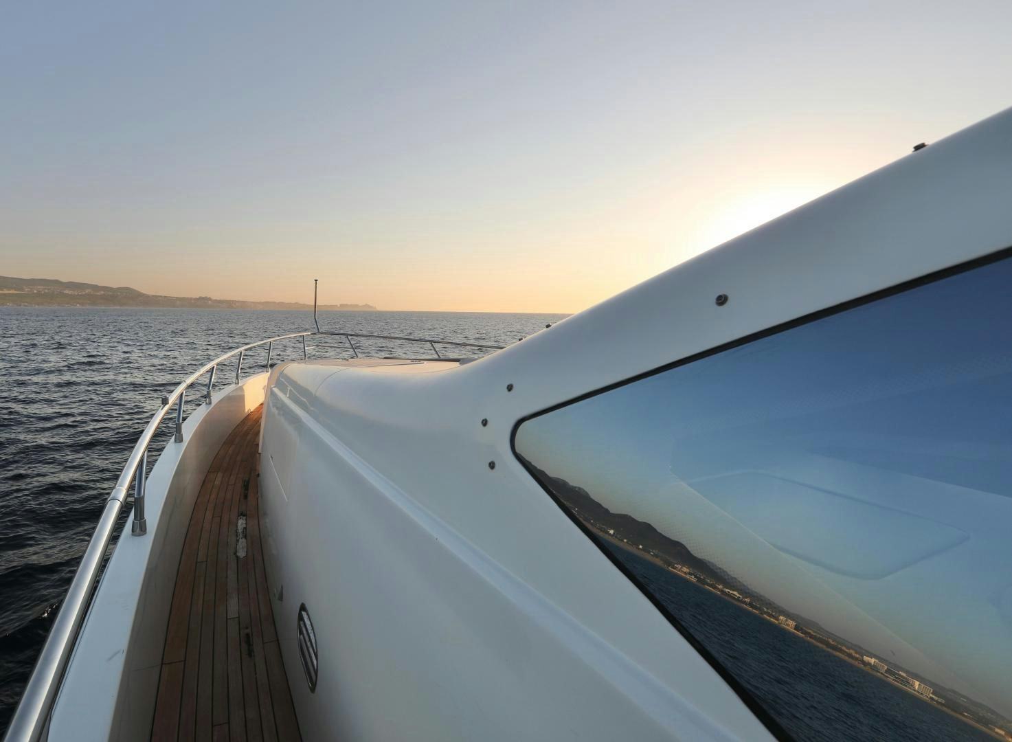 a view of the ocean from the cockpit of a plane aboard ANDREIKA Yacht for Sale