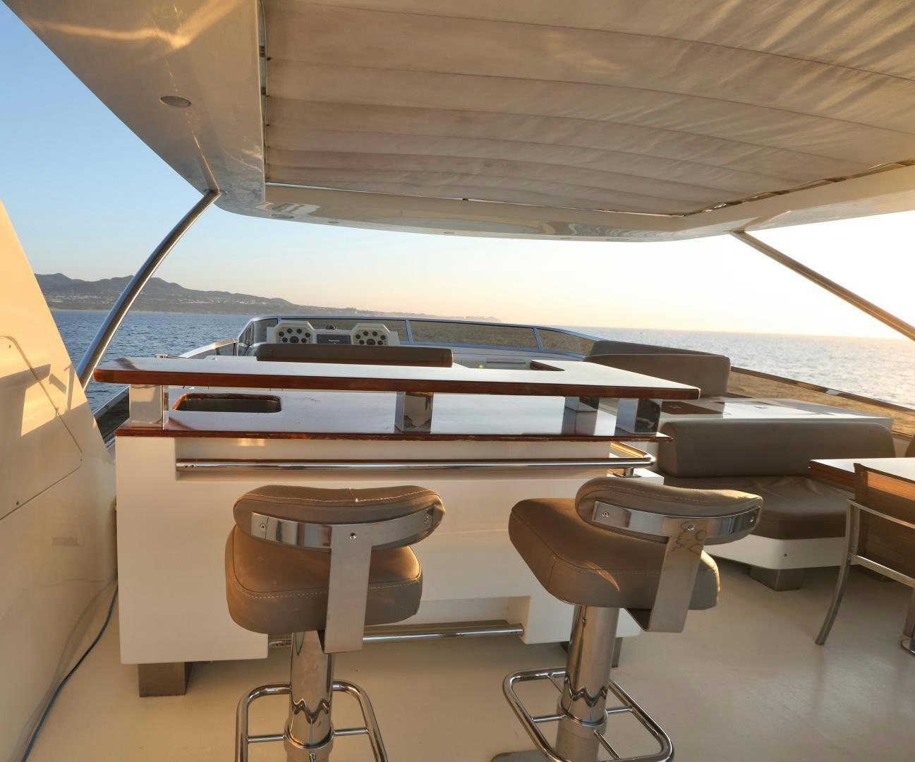 a piano on a boat aboard ANDREIKA Yacht for Sale