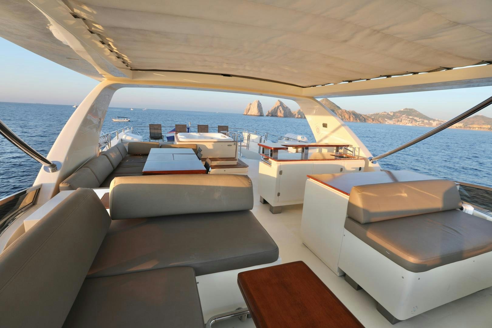 the inside of a boat aboard ANDREIKA Yacht for Sale