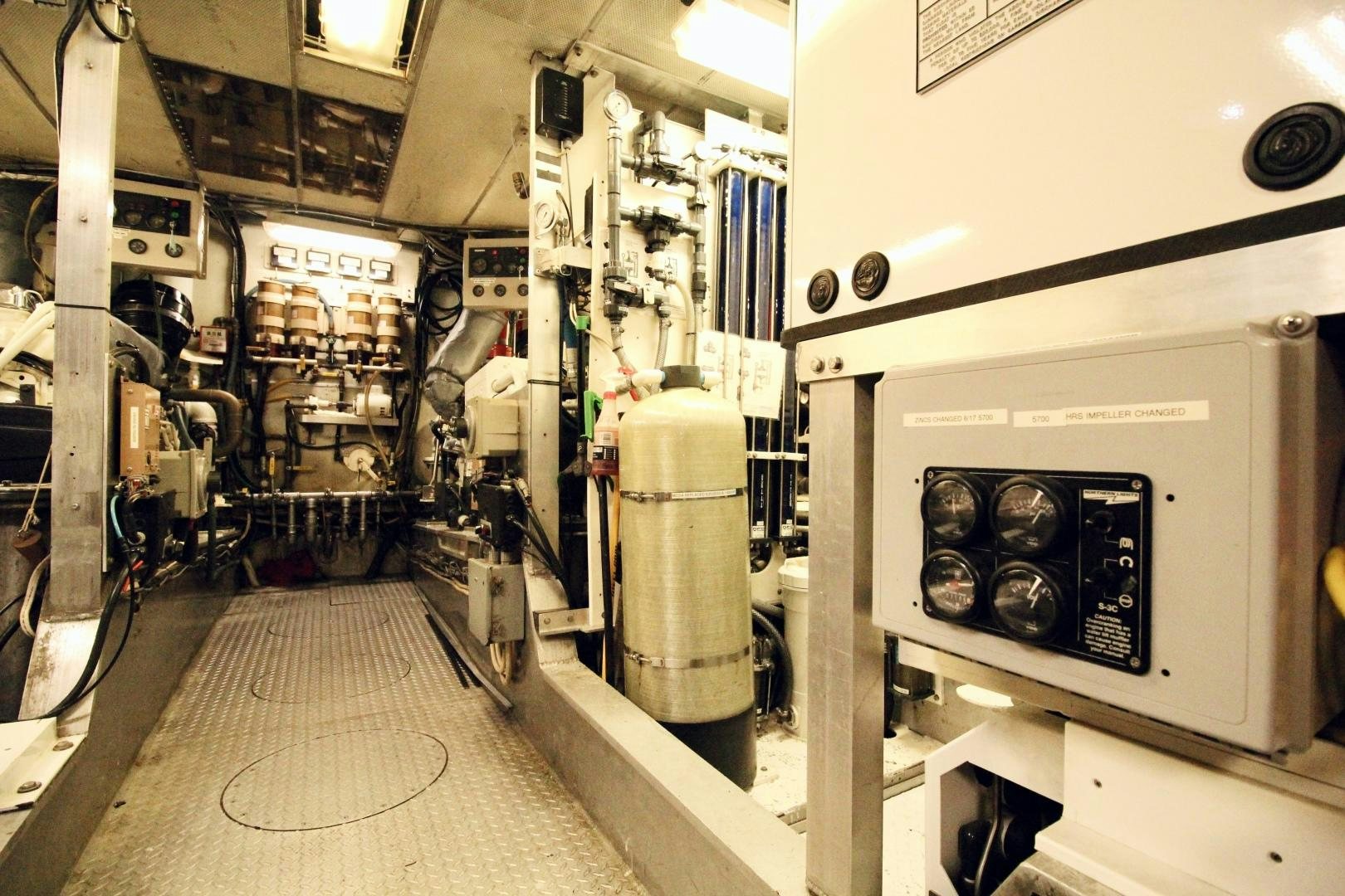 a room with machinery aboard REFLECTIONS Yacht for Sale