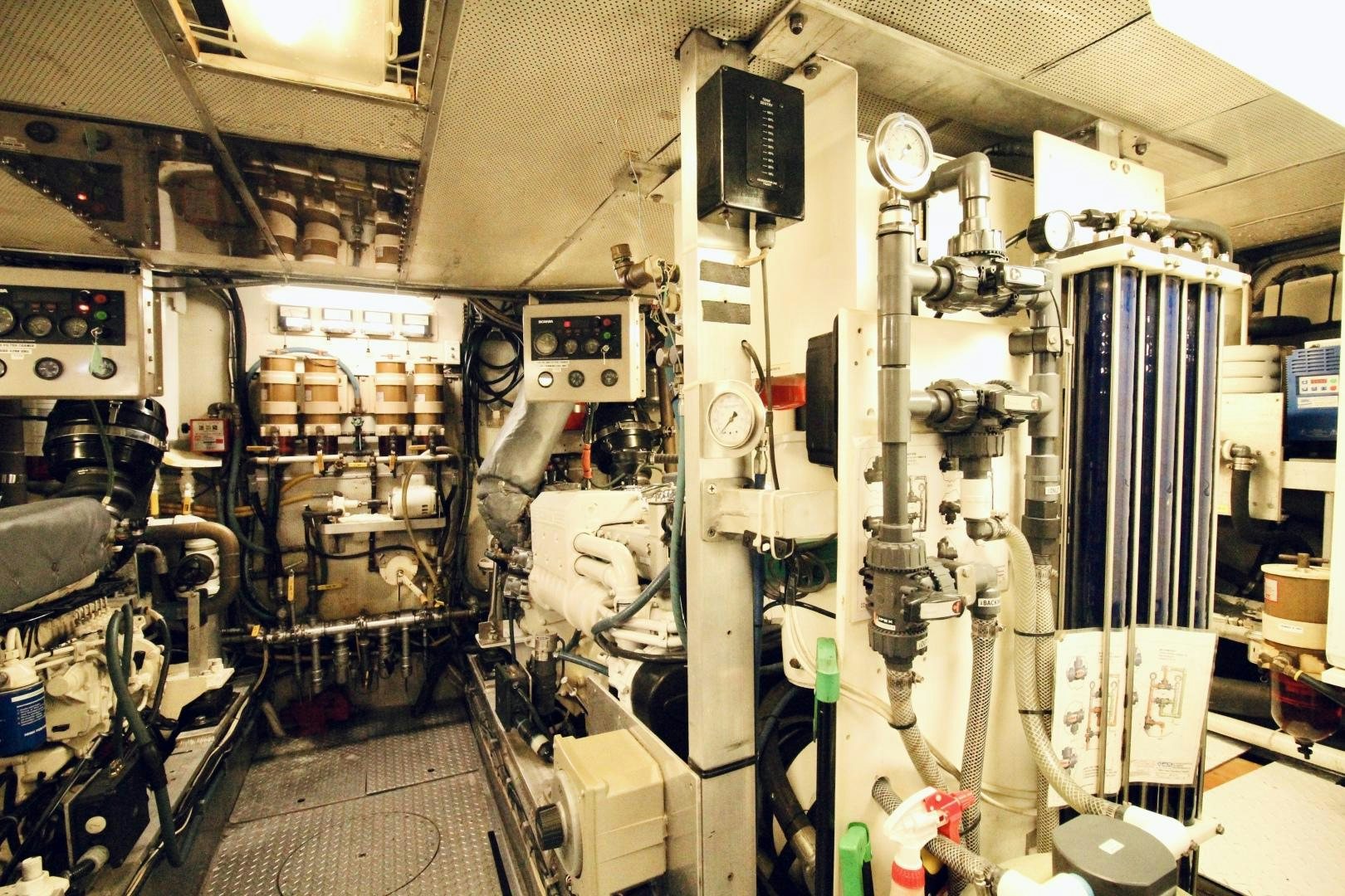 a room with machinery aboard REFLECTIONS Yacht for Sale