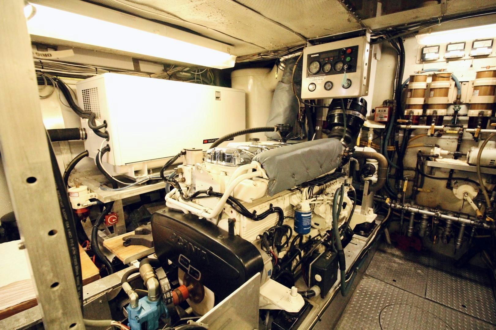 a machine with wires and equipment aboard REFLECTIONS Yacht for Sale