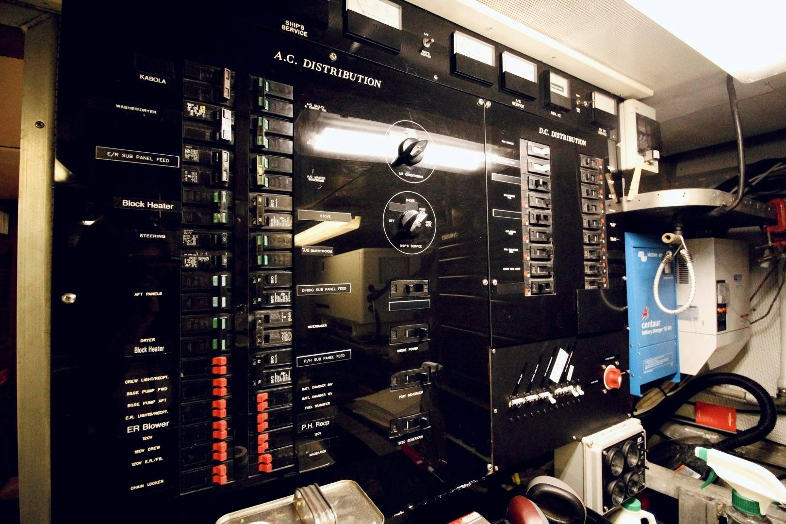 a computer server with a display of electronic equipment aboard REFLECTIONS Yacht for Sale