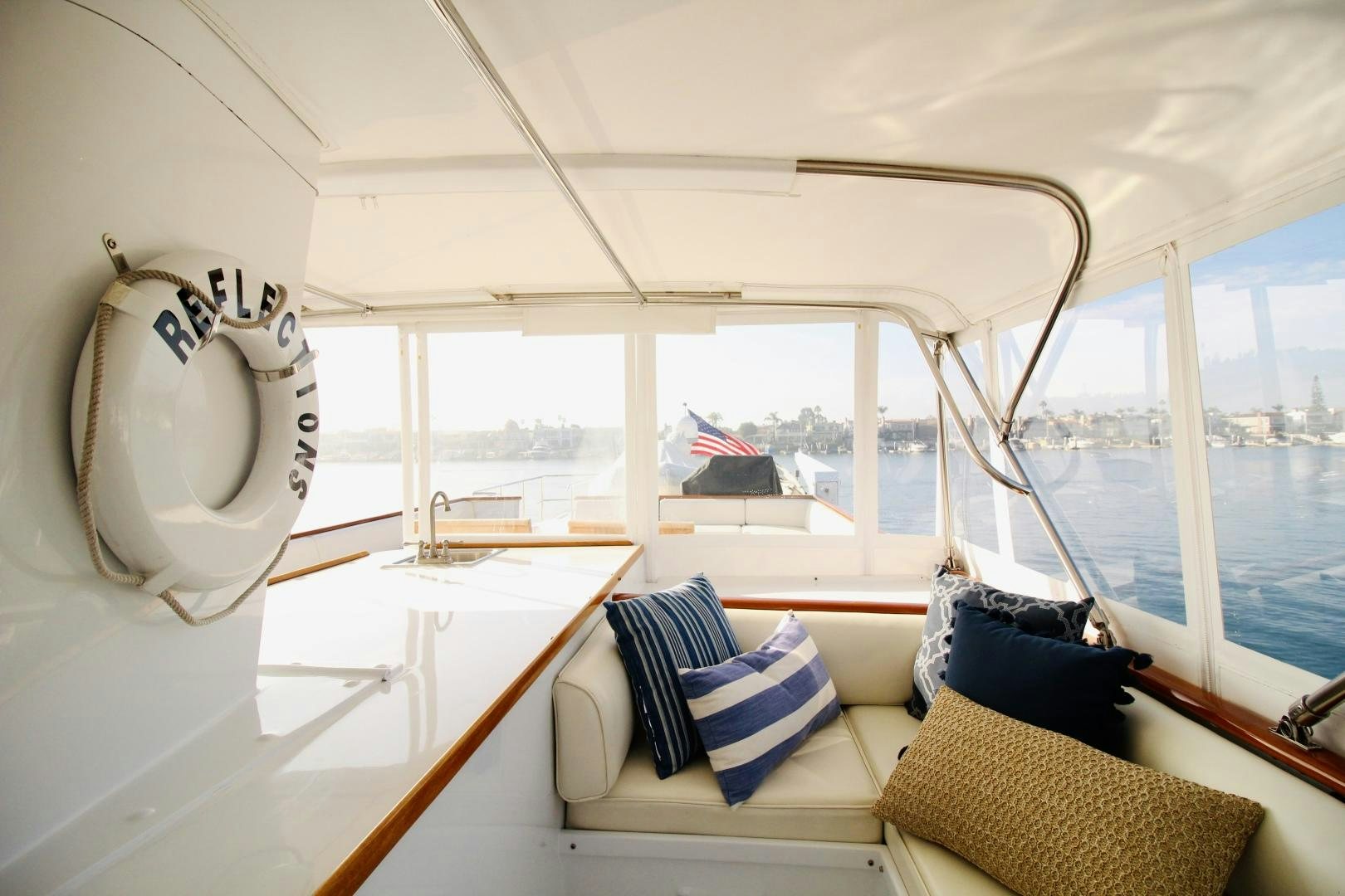 inside of a boat aboard REFLECTIONS Yacht for Sale