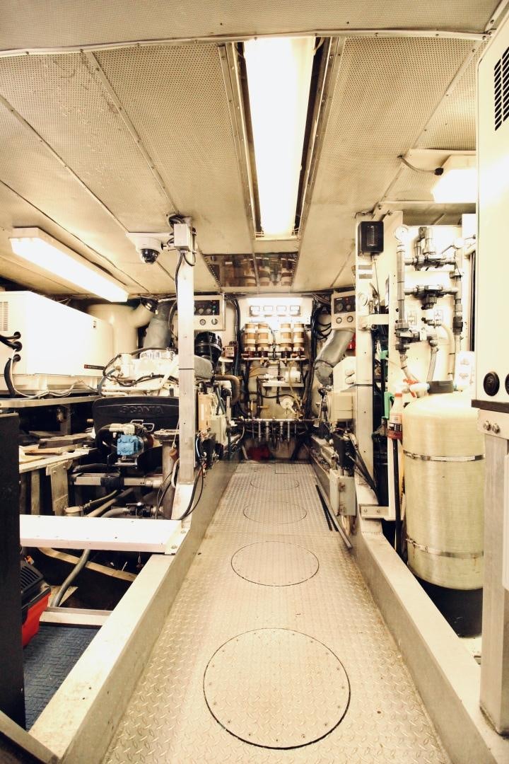 a large factory with machinery aboard REFLECTIONS Yacht for Sale