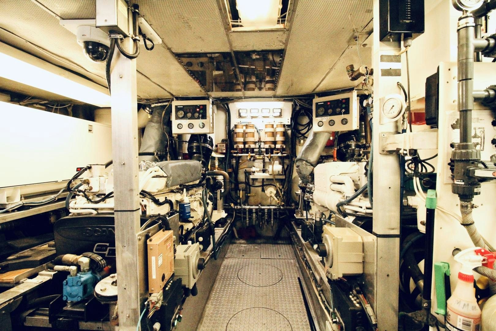 a room with machinery aboard REFLECTIONS Yacht for Sale
