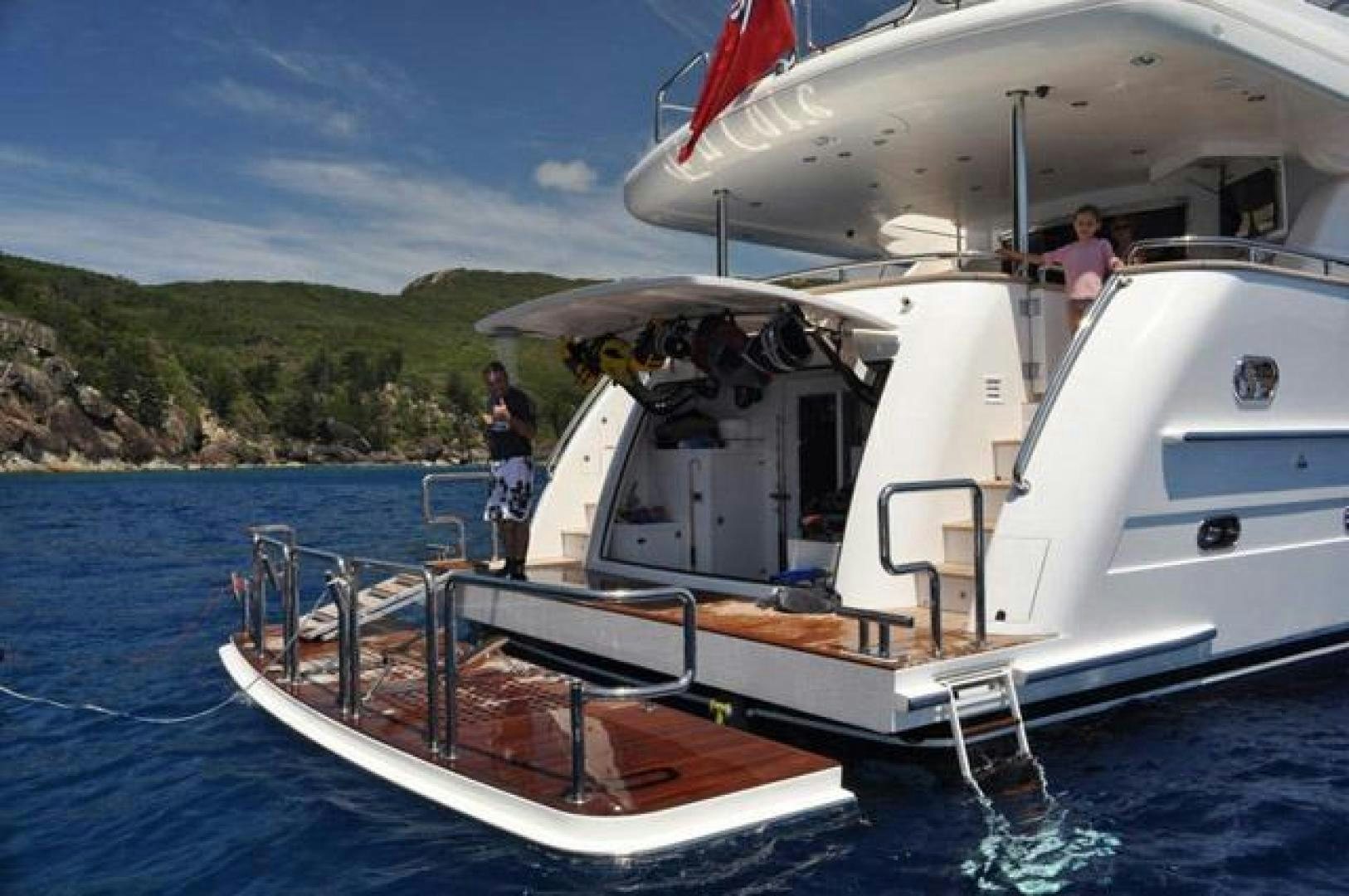 a boat on the water aboard ENCORE Yacht for Sale