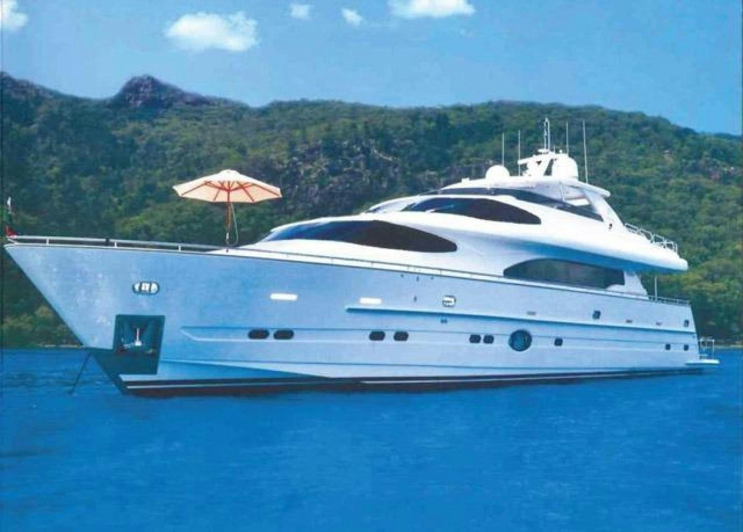a yacht in the water aboard ENCORE Yacht for Sale