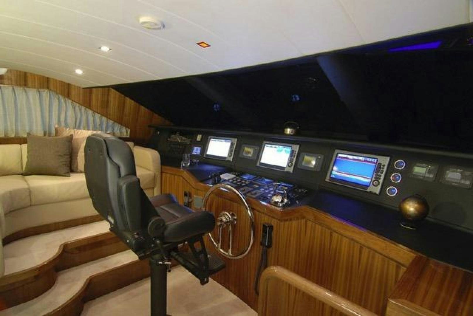 a control panel in a room aboard ENCORE Yacht for Sale