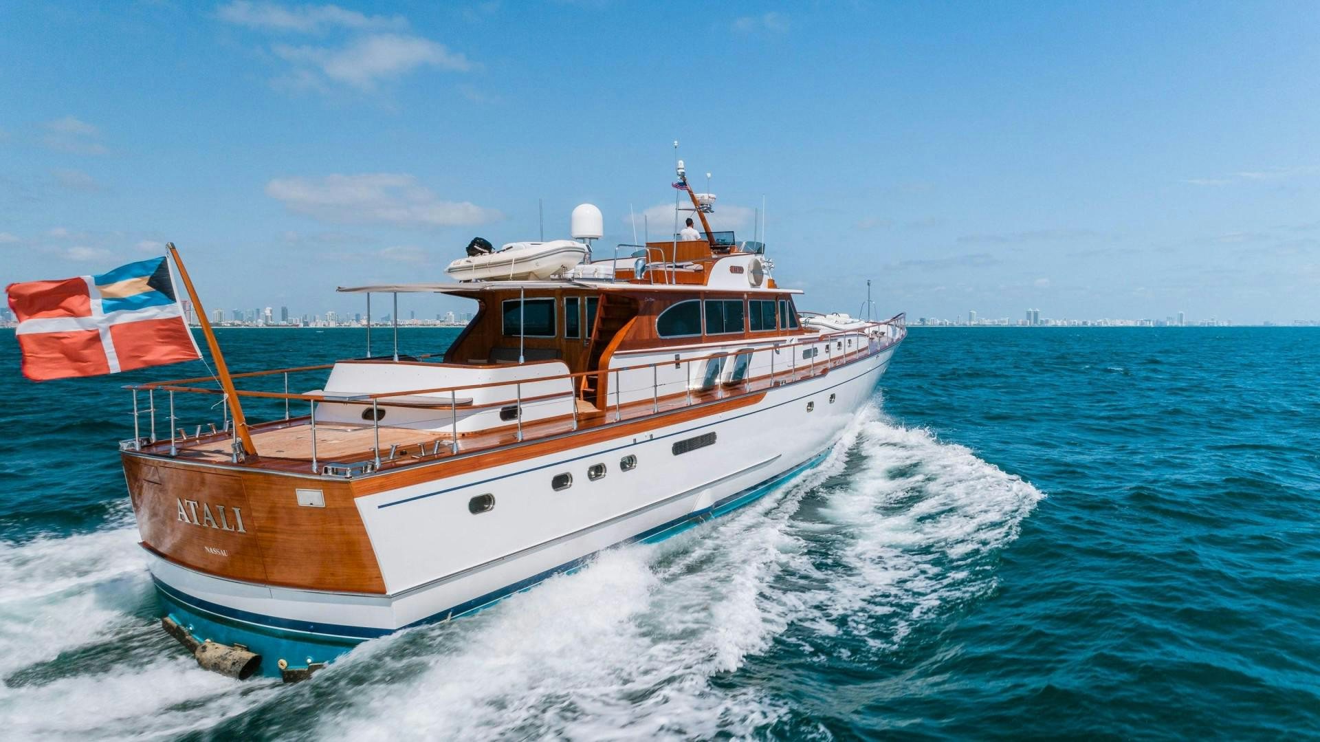 a boat on the water aboard ATALI Yacht for Sale