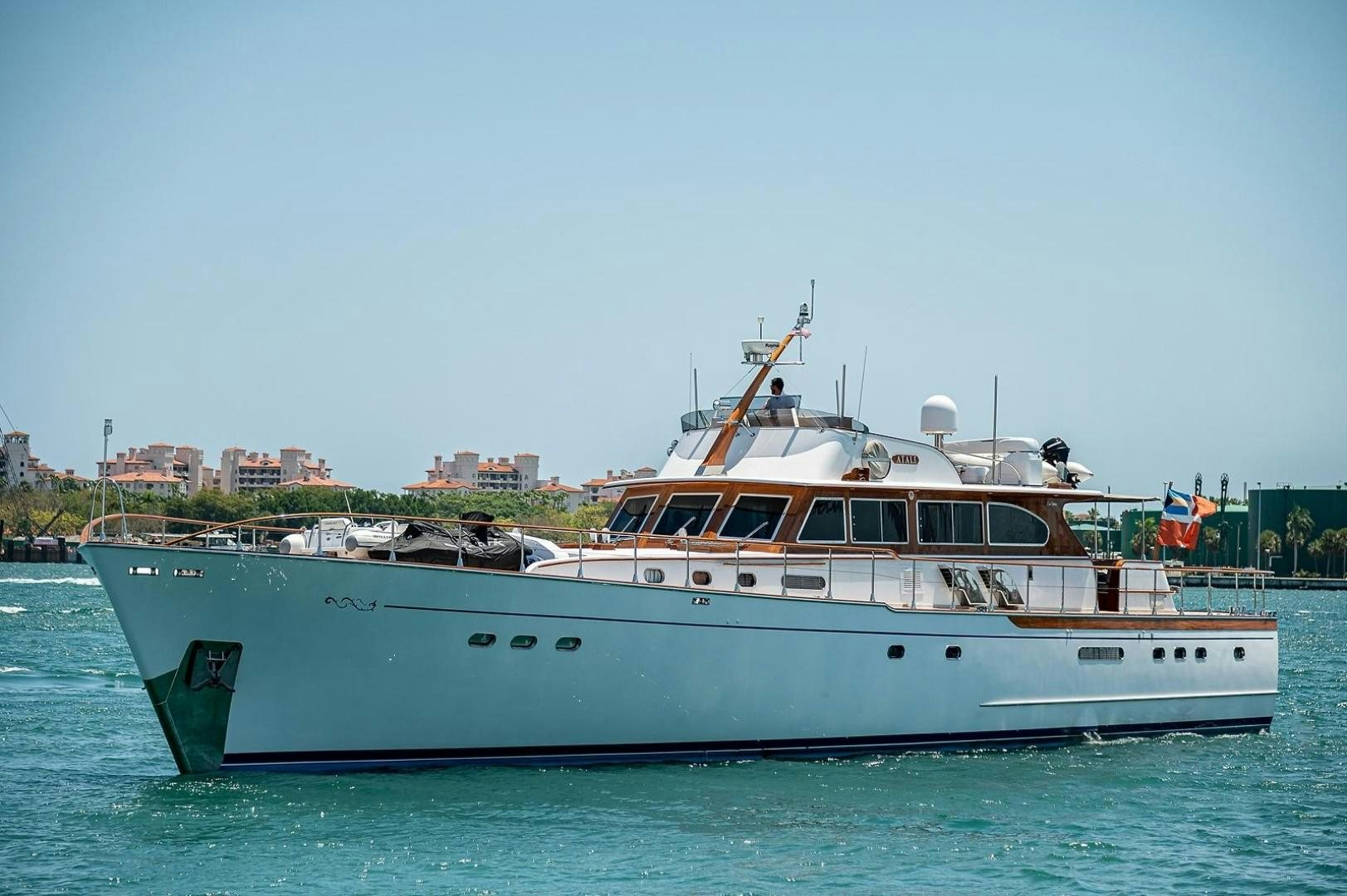 a boat in the water aboard ATALI Yacht for Sale
