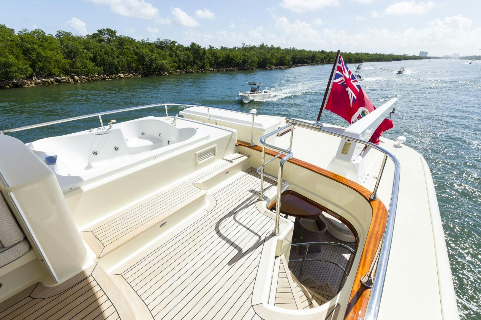 a boat on the water aboard CHANSON II Yacht for Sale