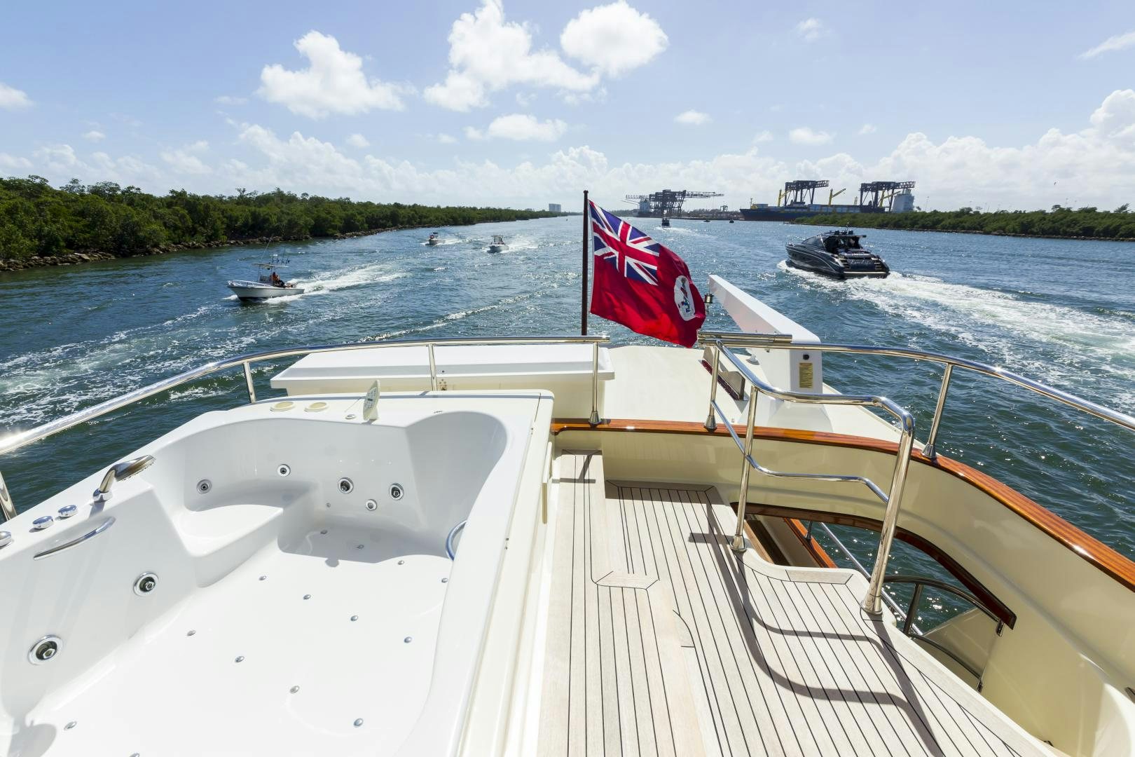 a boat on the water aboard CHANSON II Yacht for Sale