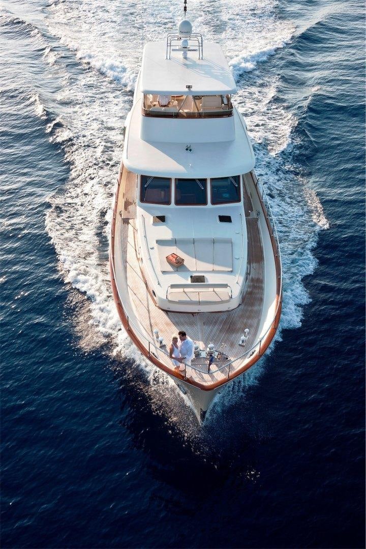 a boat on the water aboard NEW VICEM 97 CRUISER Yacht for Sale