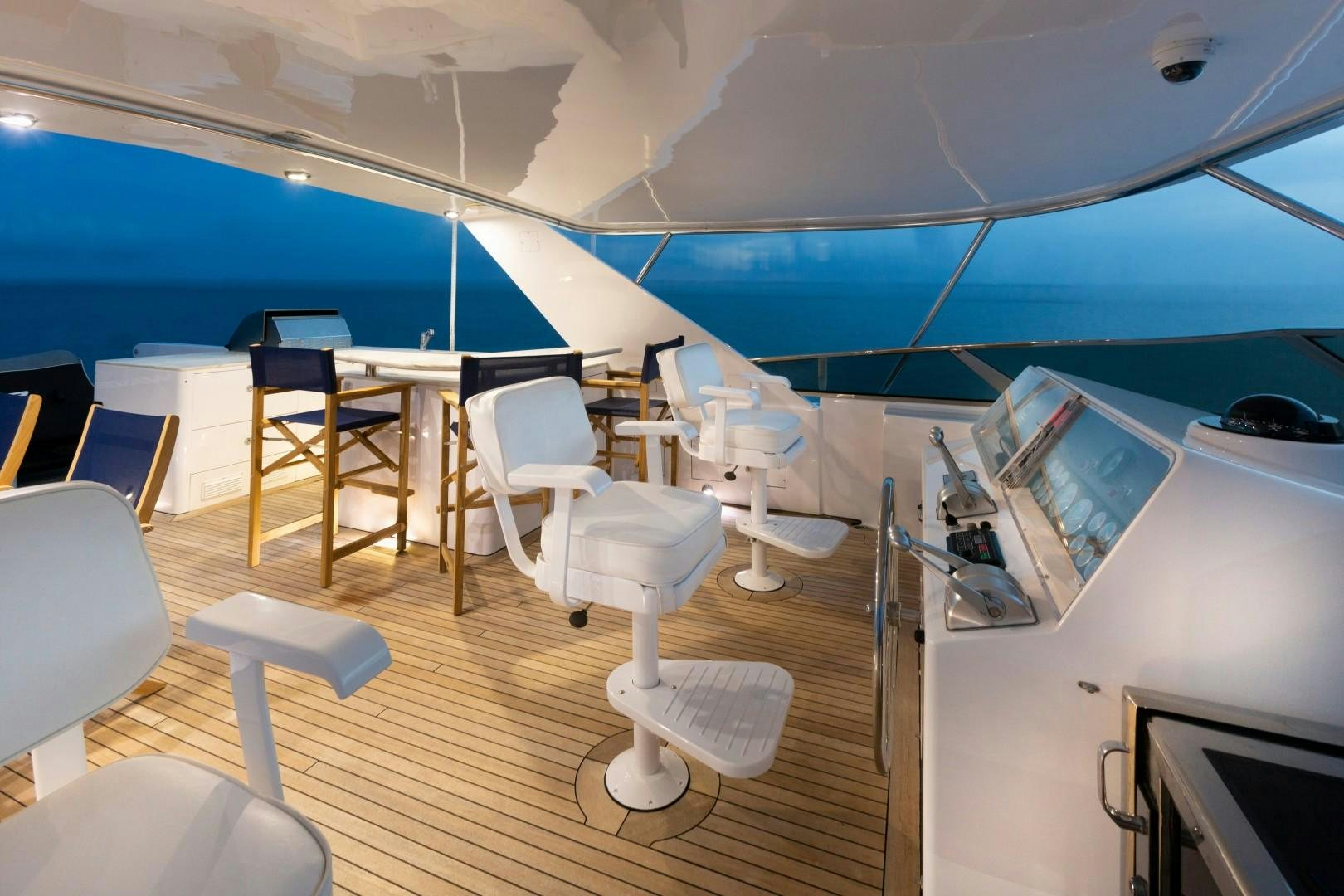 inside of a boat aboard CRU Yacht for Sale