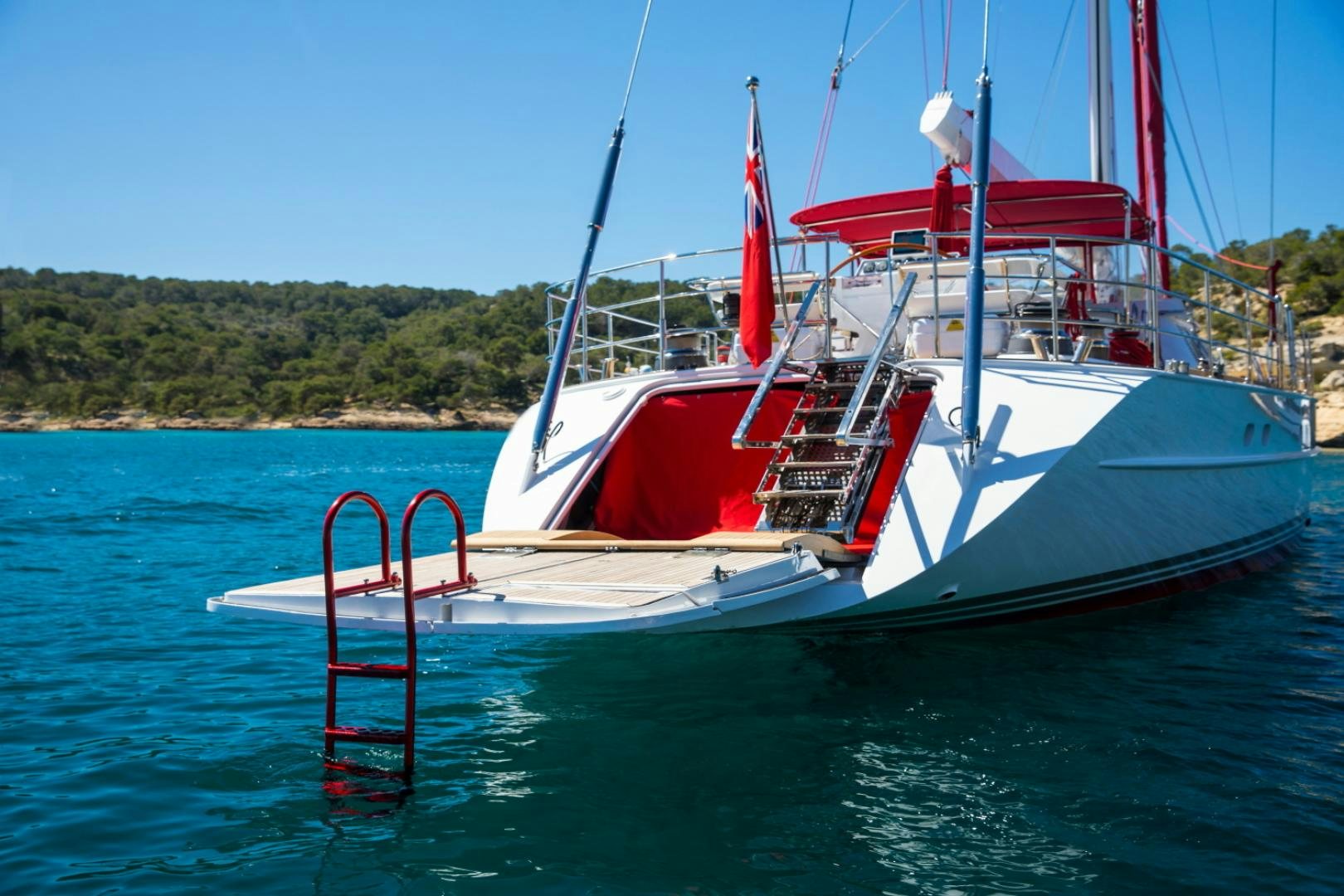 a boat on the water aboard ALTA MAREA Yacht for Sale
