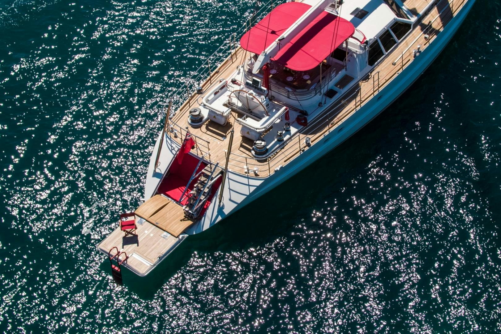 a boat on the water aboard ALTA MAREA Yacht for Sale