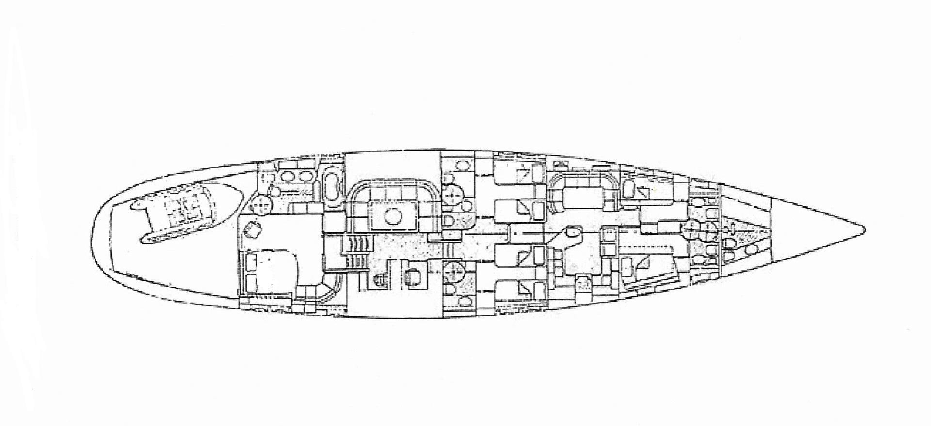 diagram aboard ALTA MAREA Yacht for Sale