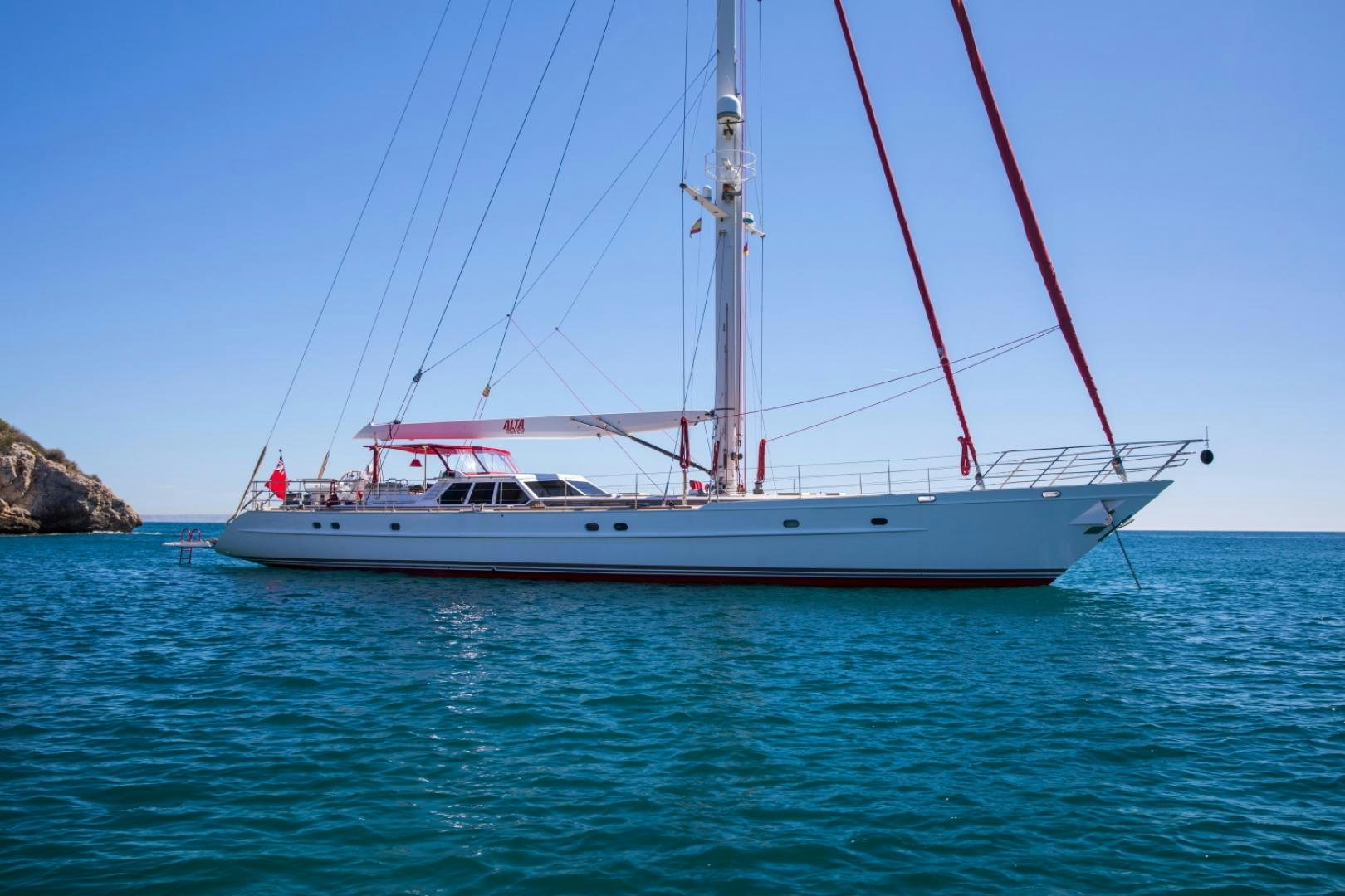 a boat on the water aboard ALTA MAREA Yacht for Sale