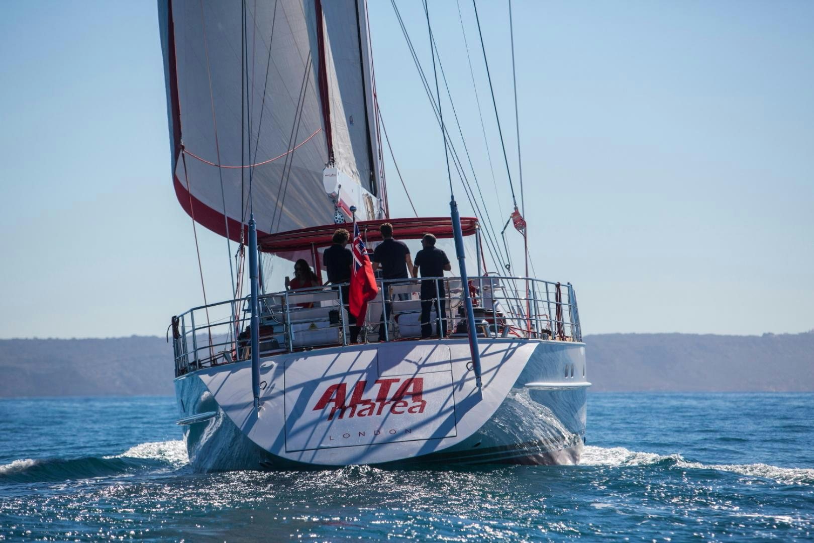 a boat in the water aboard ALTA MAREA Yacht for Sale