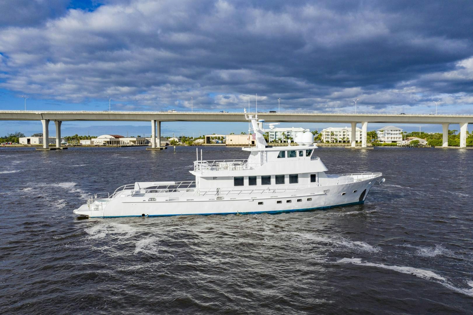 a boat on the water aboard RESET Yacht for Sale