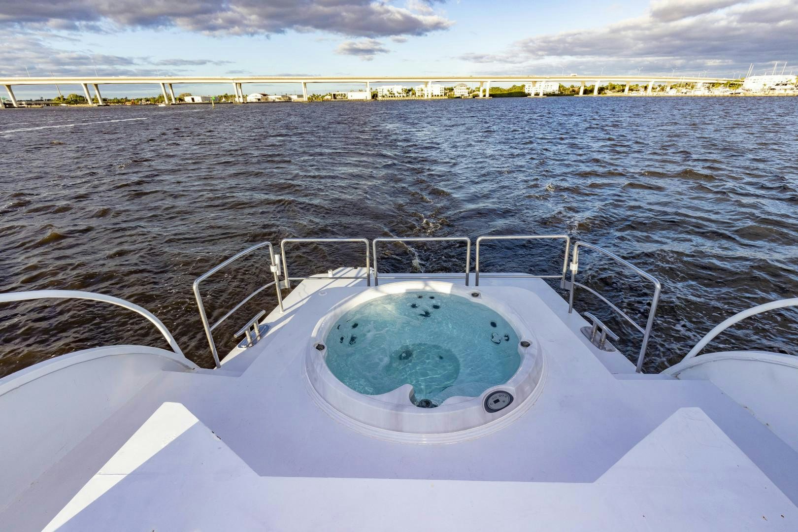 a ship in the water aboard RESET Yacht for Sale