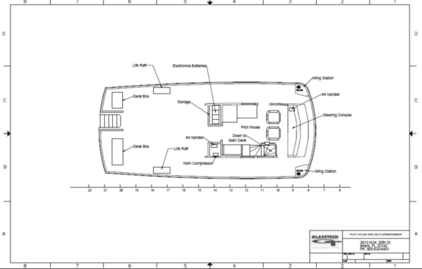 diagram, engineering drawing aboard RESET Yacht for Sale