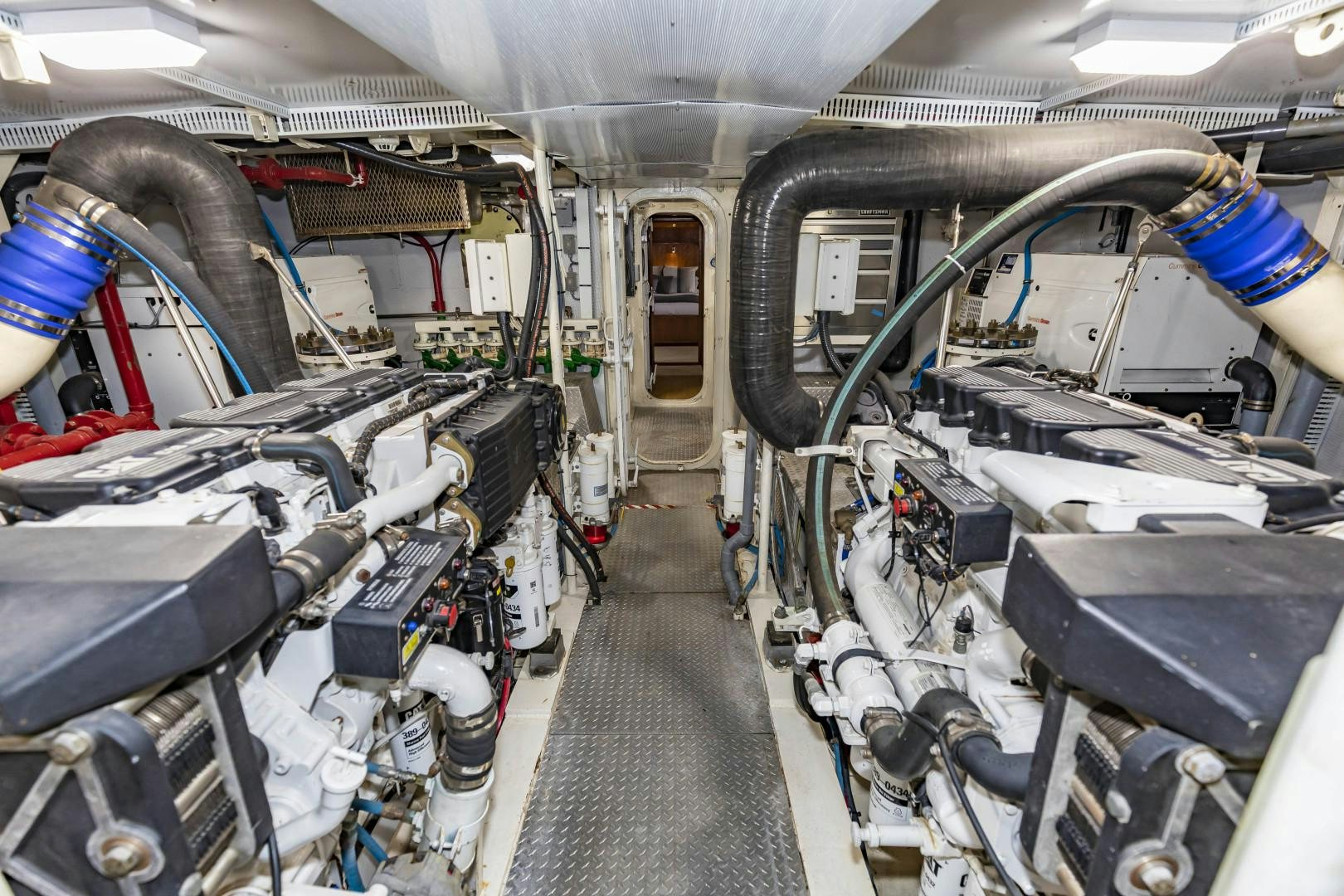 a vehicle with many pipes aboard RESET Yacht for Sale