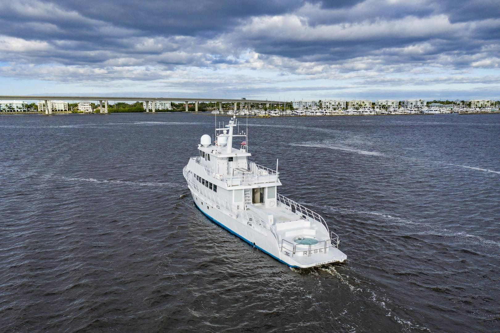 a boat on the water aboard RESET Yacht for Sale