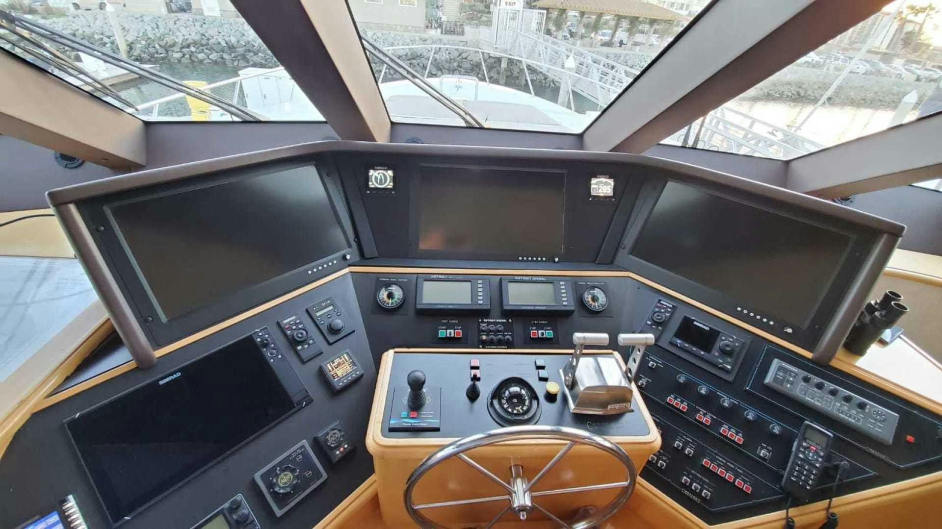 inside of a vehicle aboard LA LA LAND Yacht for Sale