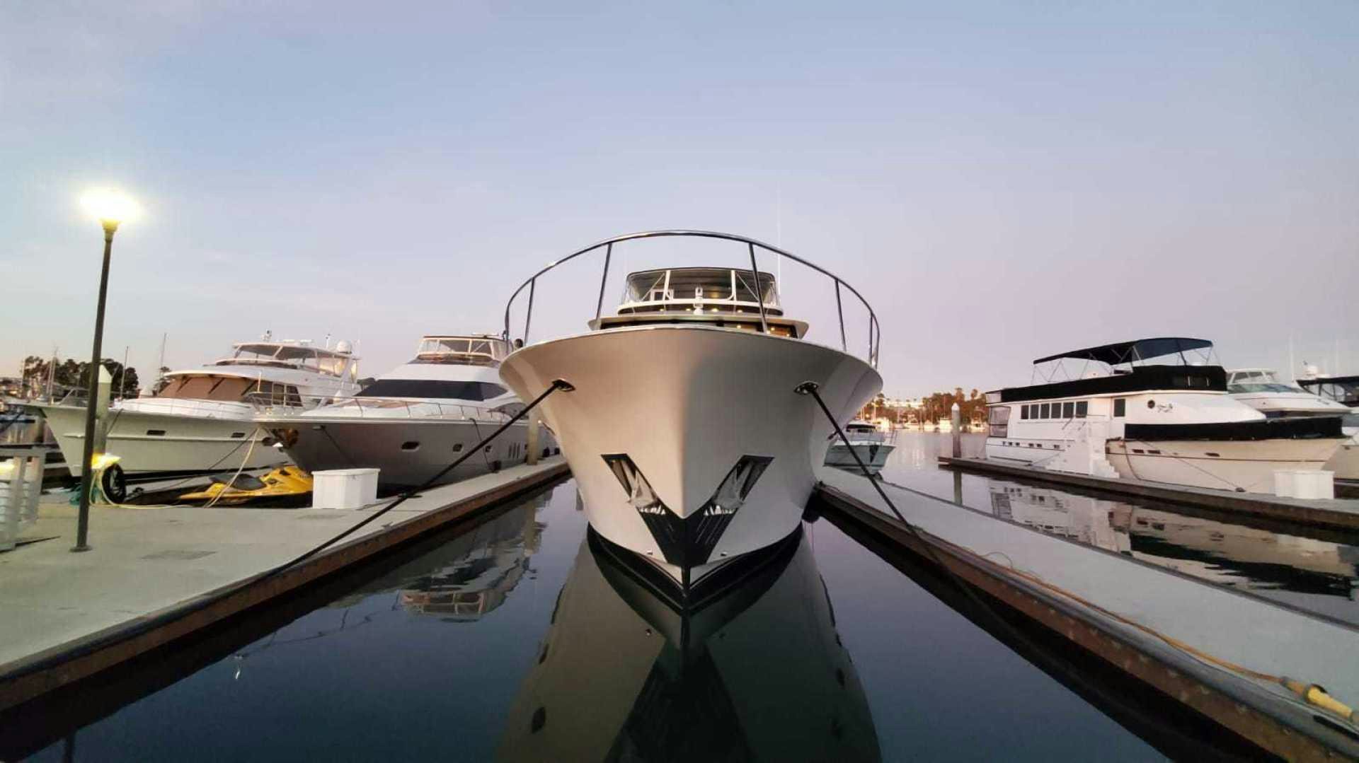 a row of boats docked aboard LA LA LAND Yacht for Sale