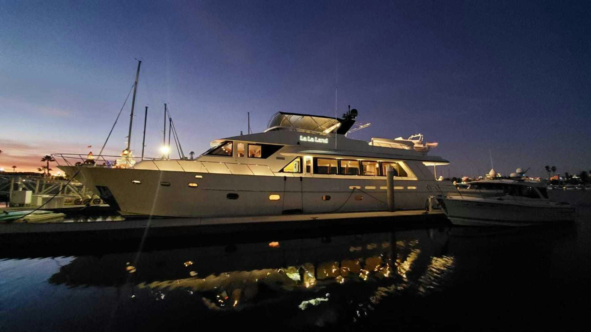 a boat on the water aboard LA LA LAND Yacht for Sale