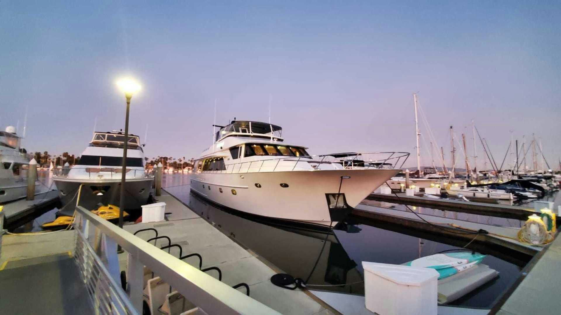 a group of boats docked aboard LA LA LAND Yacht for Sale